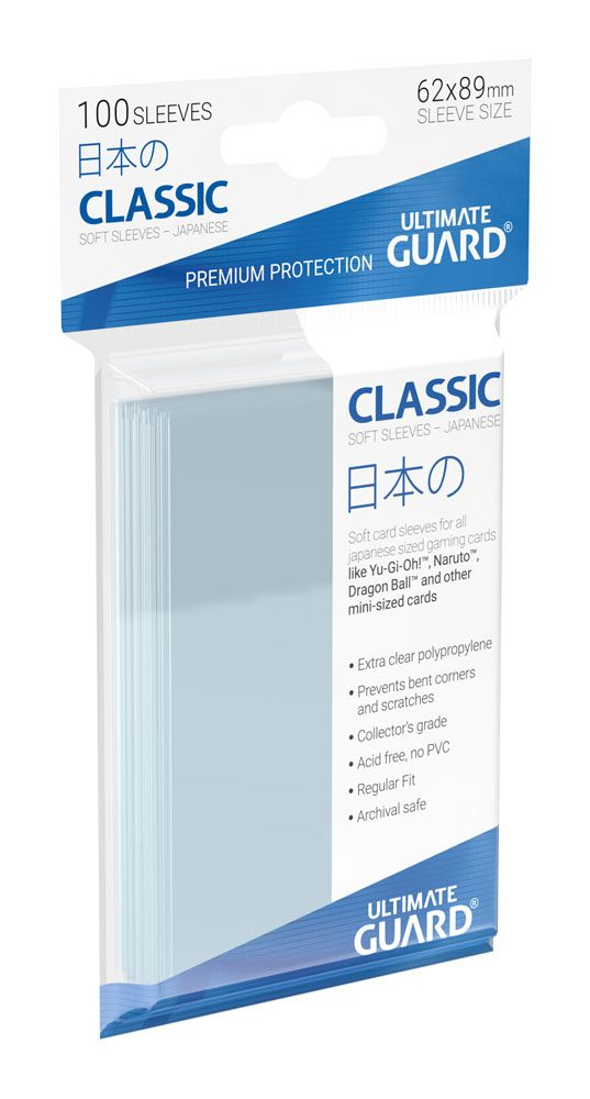Ultimate Guard - Classic Soft Sleeves - Japanese Size - Transparent - 100 pcs