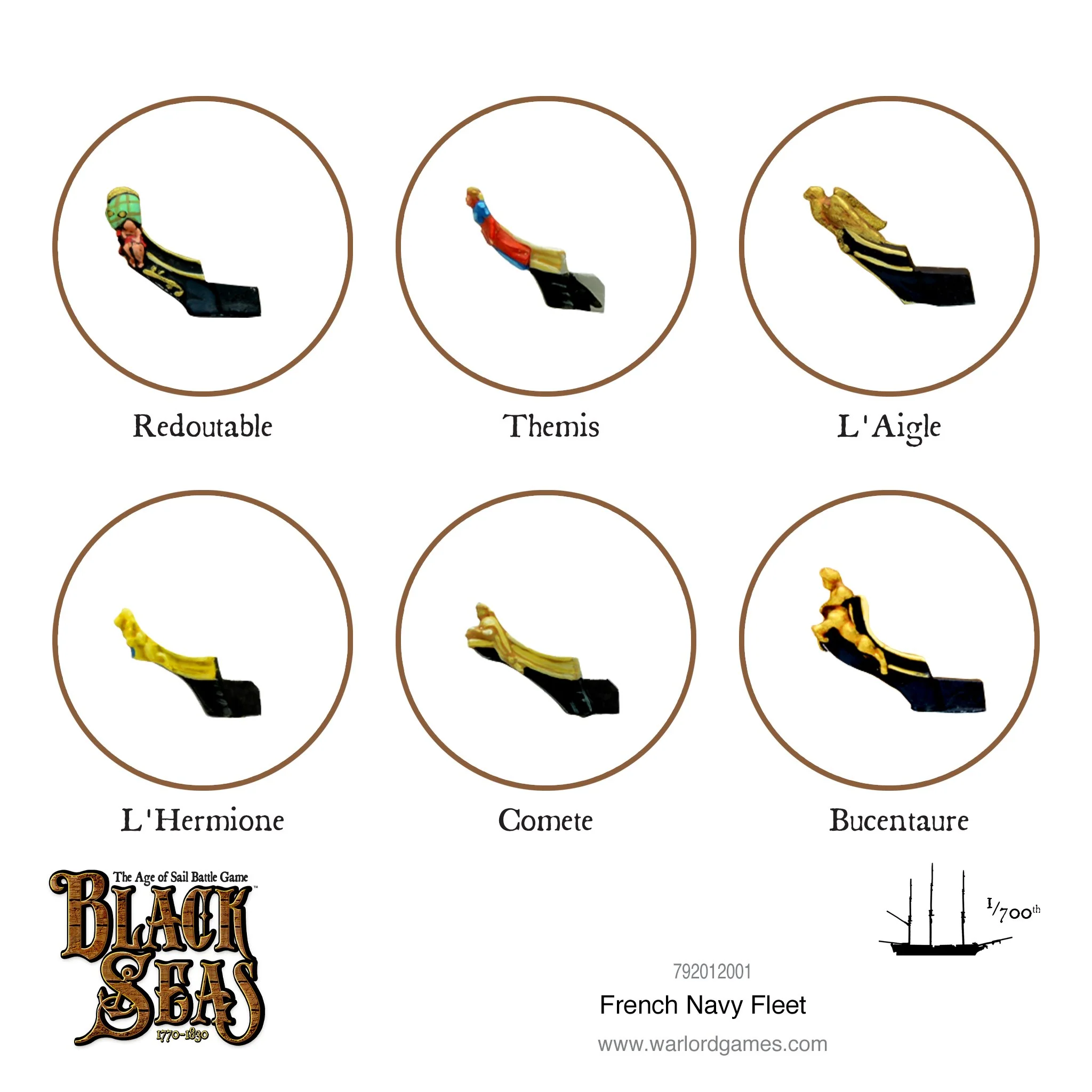 Warlord Games - Black Seas - French Navy Fleet (1770 - 1830)