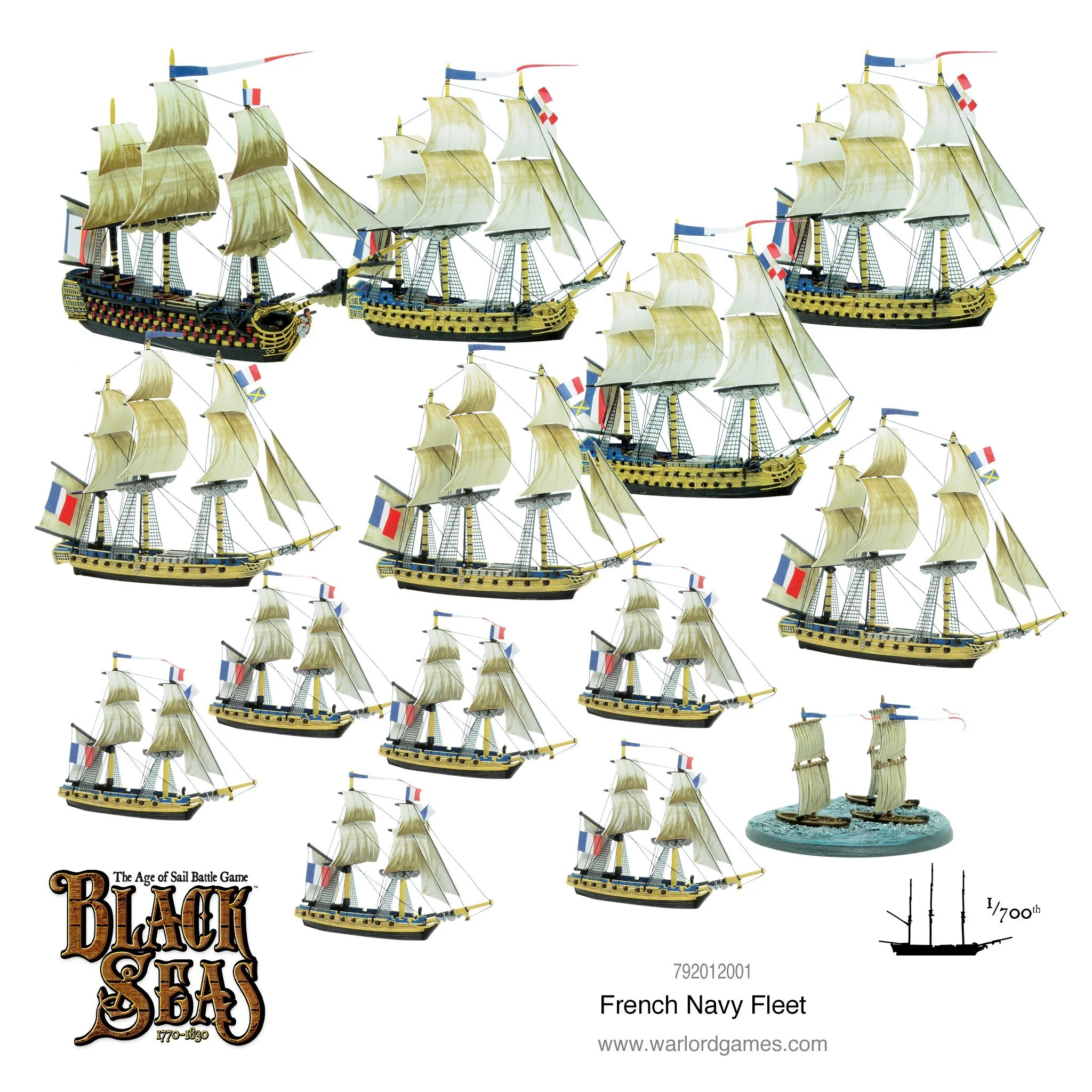 Warlord Games - Black Seas - French Navy Fleet (1770 - 1830)