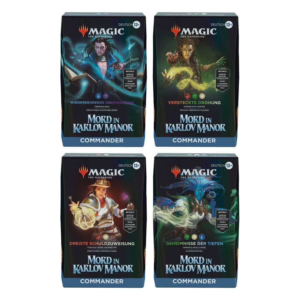 Magic The Gathering - Murders At Karlov Manor - Commander Deck 4 pcs - DE