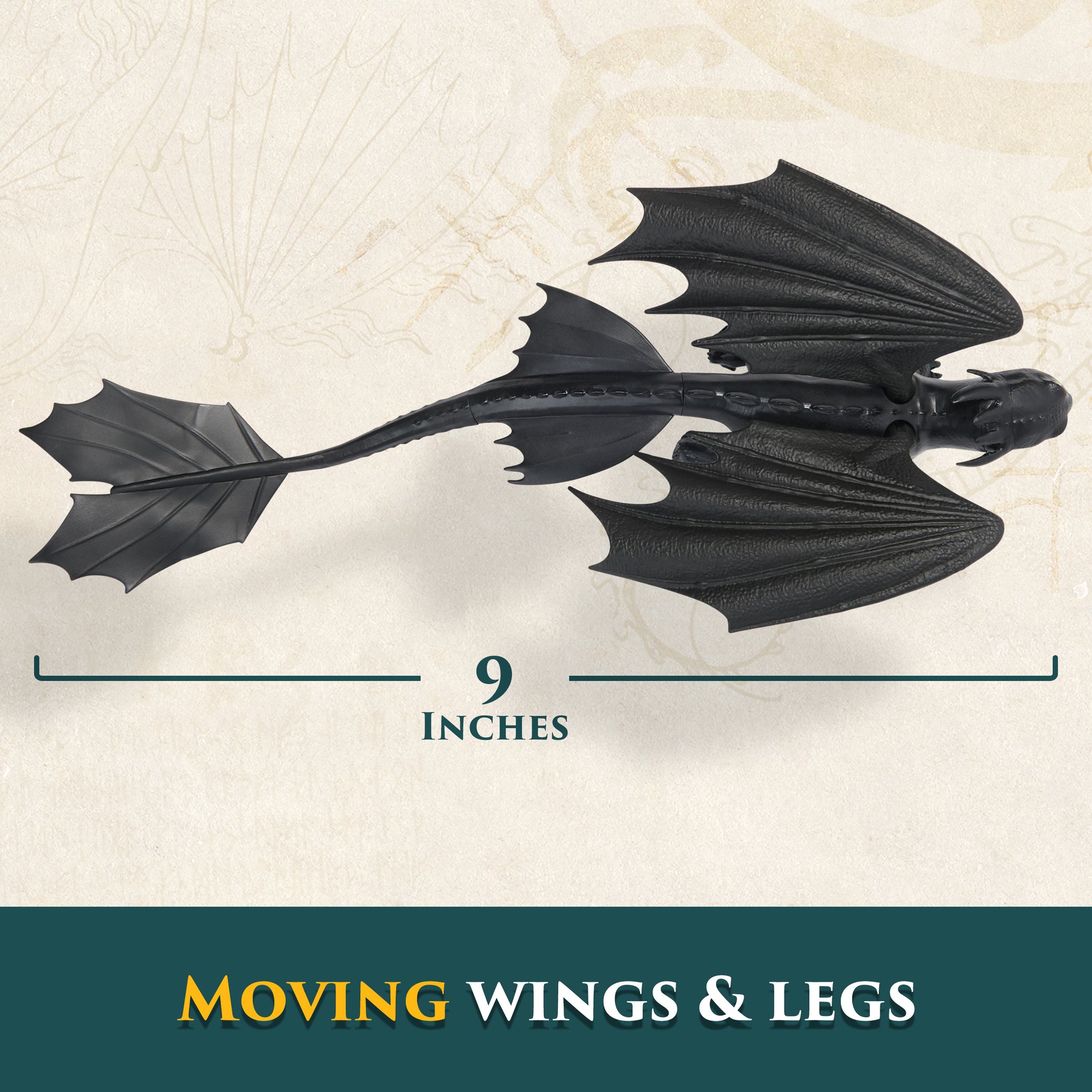 How to Train Your Dragon - 9” Dragon Action Figure - Toothless