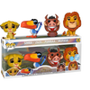 Funko - The Lion King (1994) - Glitter Simba, Zazu, Pumbaa & Mufasa Pop! Vinyl Figure
