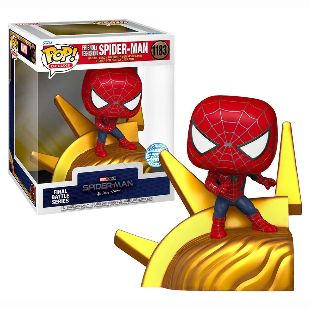 Funko - Marvel Spider-Man No Way Home: Friendly Neighborhood Final Battle Series Build-A-Scene Vinyl