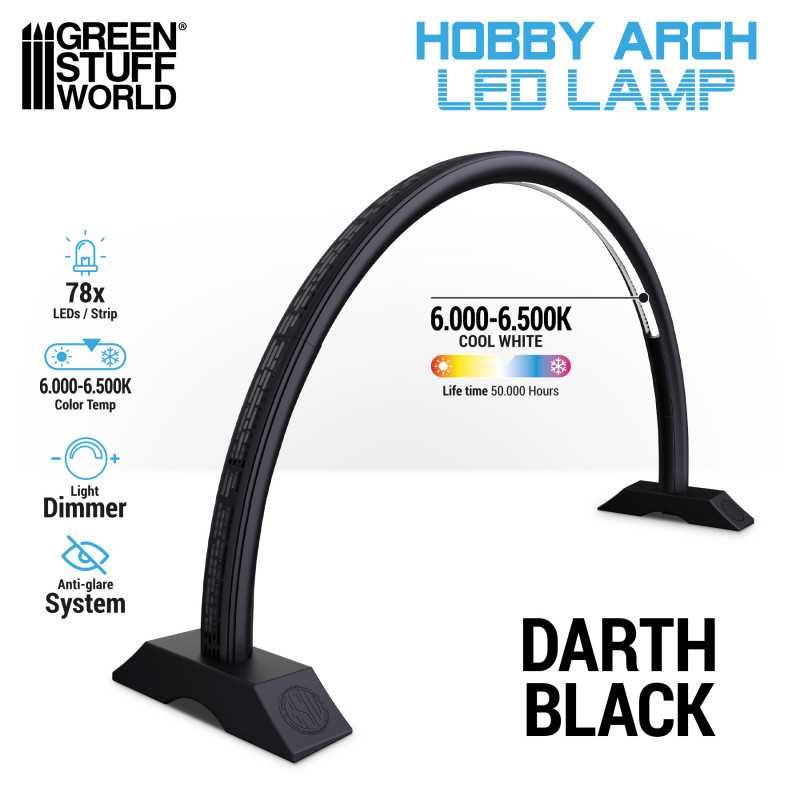 Greenstuff World - Lampada ad arco LED - Darth Black