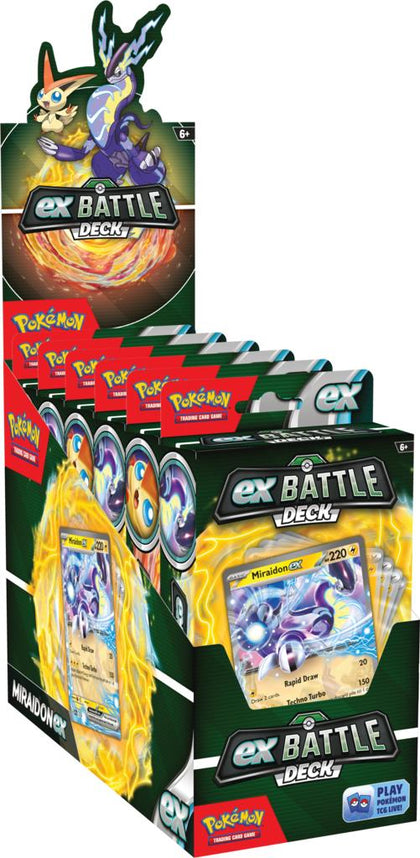 Pokemon - Miraidon and Victini EX Battle Decks - Assorted Display (6 ) - ENG