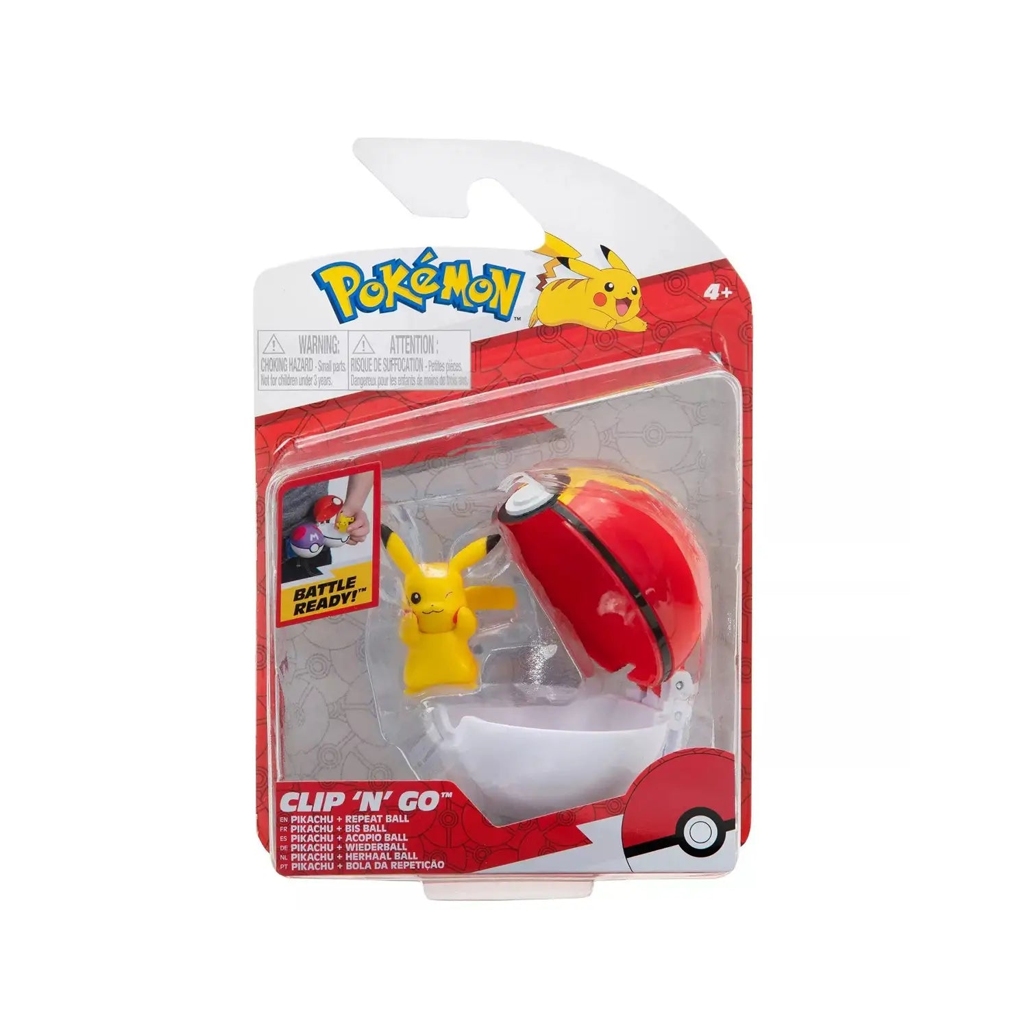 Pokémon - Clip N Go - Pikachu & Premier Ball