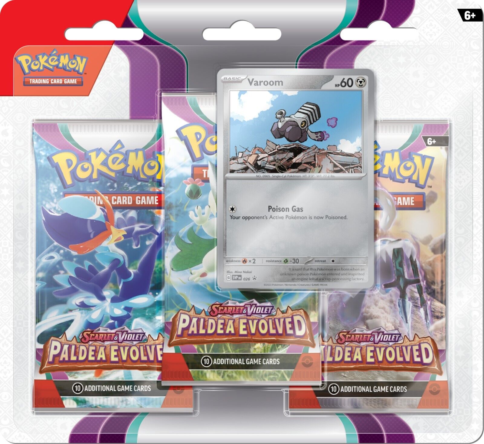 Pokemon - Evoluzione Paldea - 3  Booster Blister - Eng
