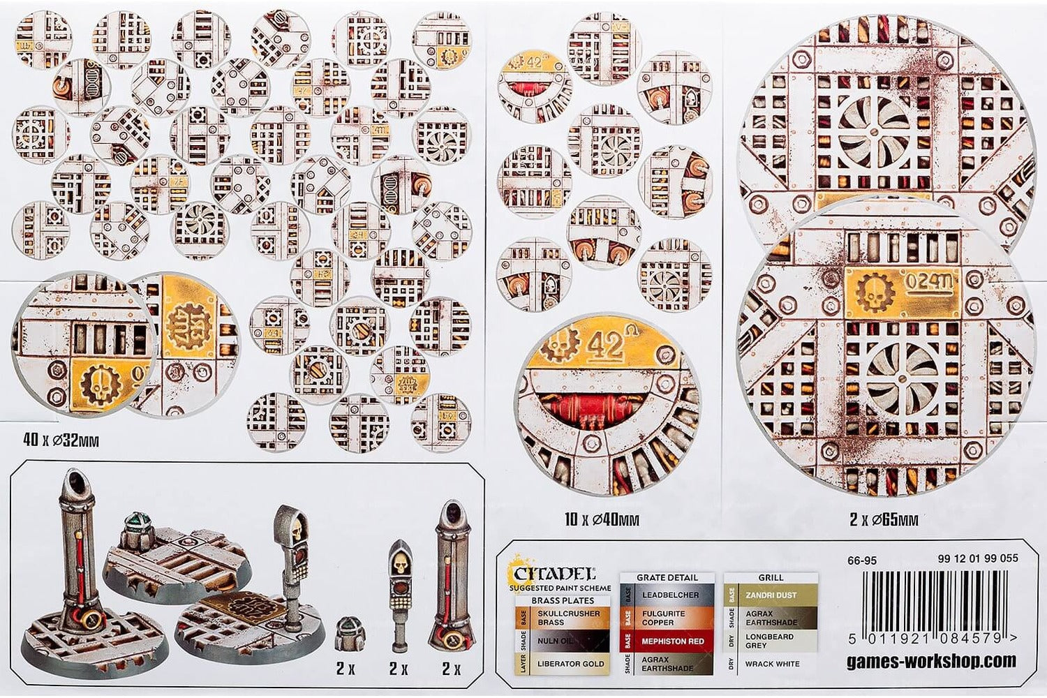 Citadel - Sector Mechanicus: 32mm, 40mm & 65mm Round Bases