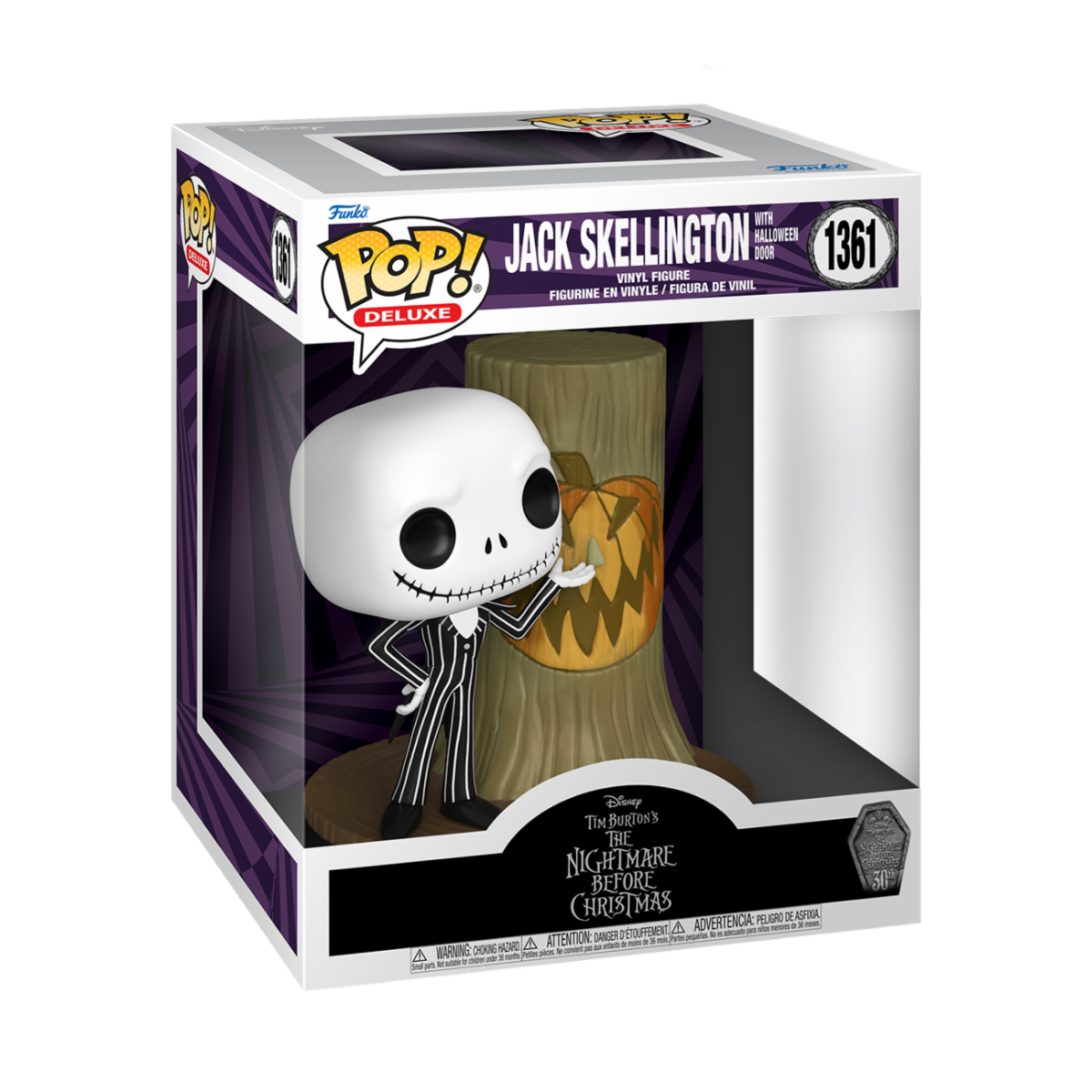 Nightmare Before Christmas 30th POP! Disney Deluxe Vinyl Figure Jack w/H.Town Door