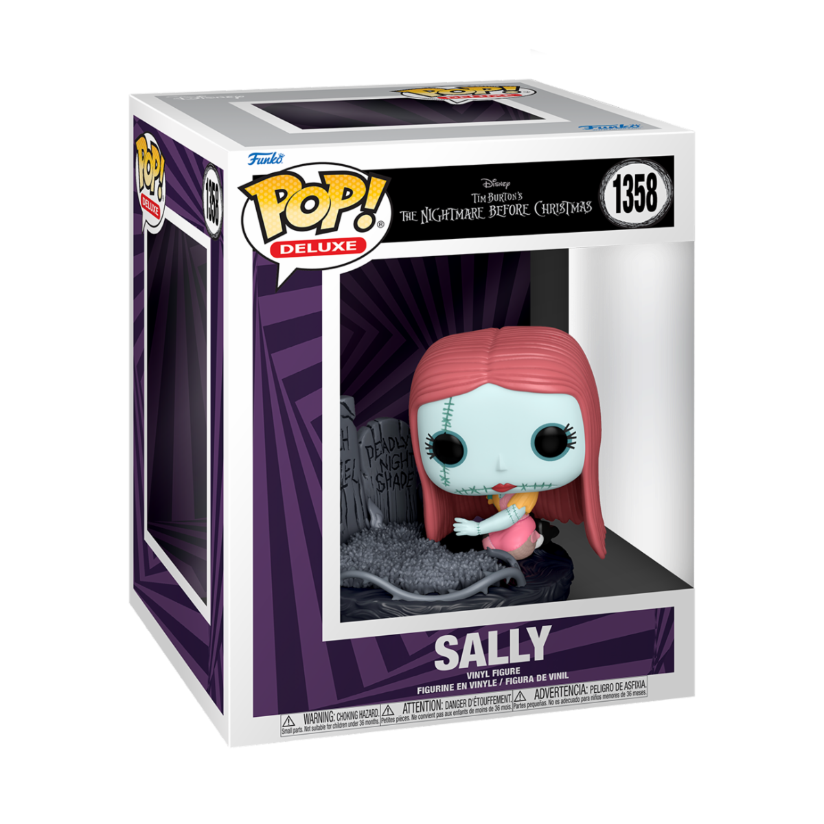 Nightmare Before Christmas 30th POP! Disney Deluxe Vinyl Figure Sally w/Gravestone