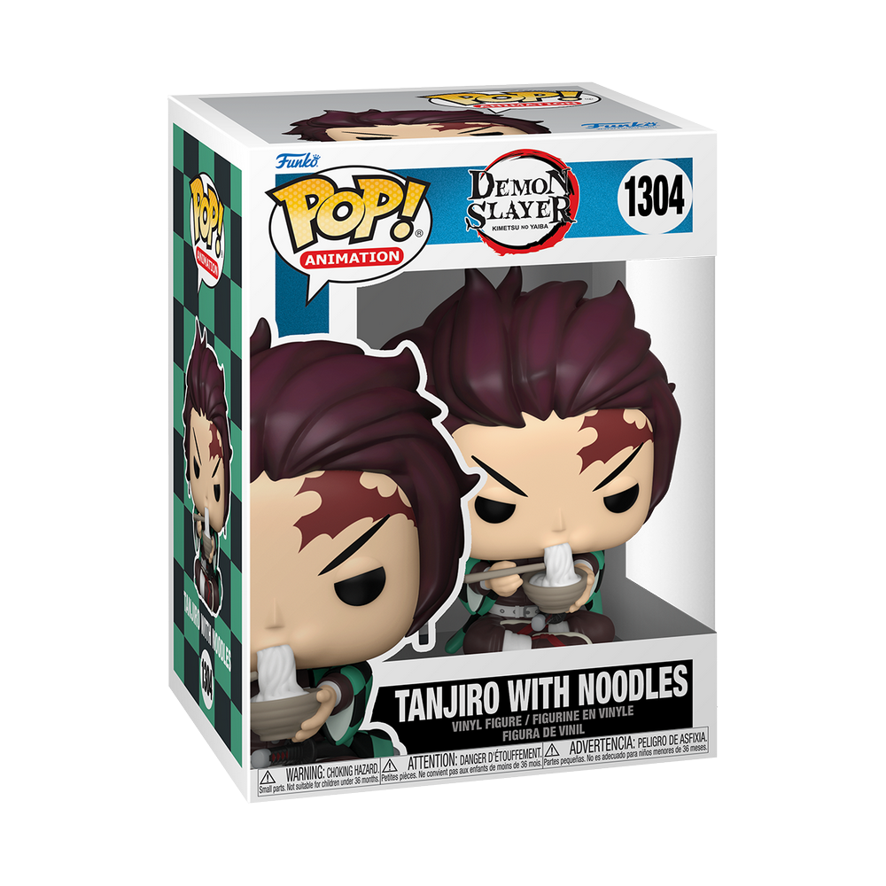 POP Animation! Vinyl Figures Demon Slayer- Tanjiro w/Noodles 9 cm