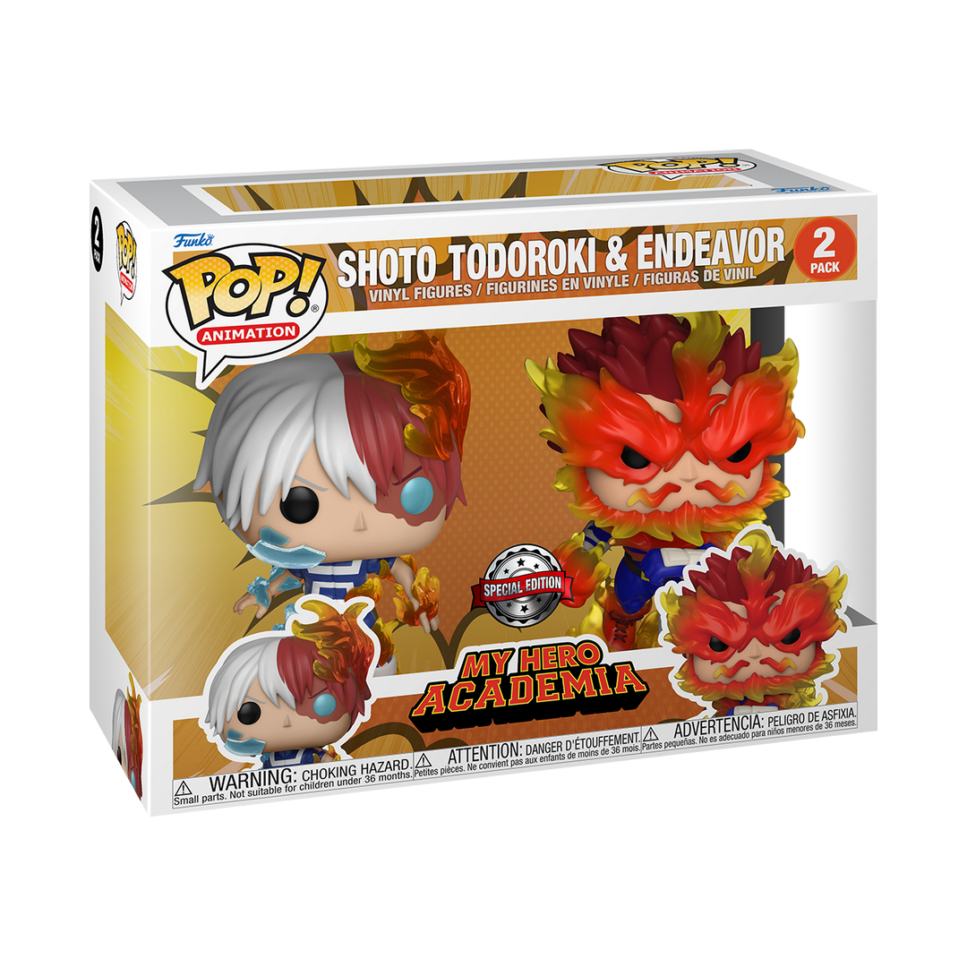 Animation POP! My Hero Academia 2pk-Endeavor/Todoroki Vinyl Figures 9 cm