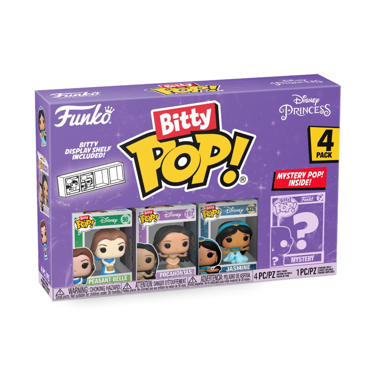 Disney Princesses Bitty POP! Vinyl Figure 4-Pack Belle 2,5 cm