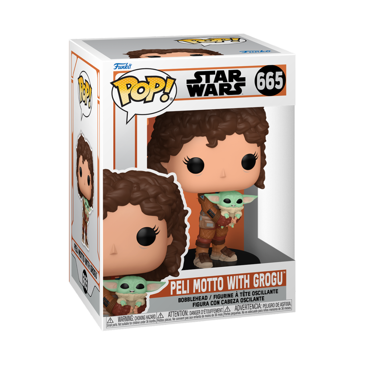 Star Wars POP! Star Wars: The Mandalorian S3 Vinyl Figure Peli Motto with Grogu