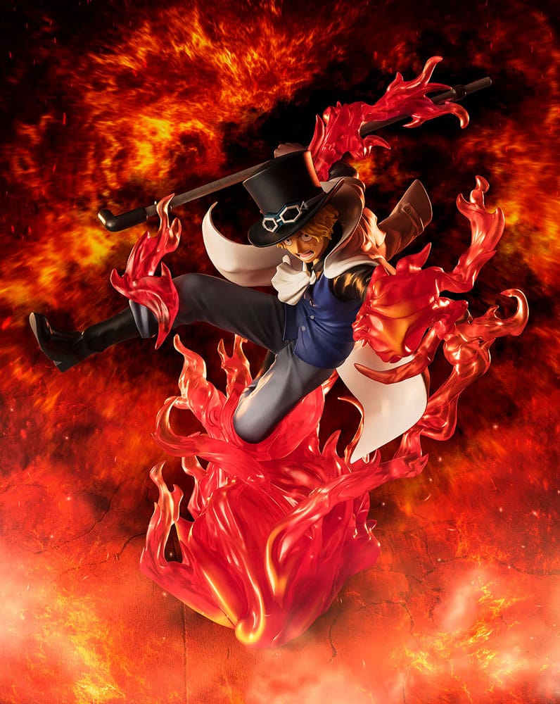 Bandai - One Piece - Figuarts ZERO Extra Battle PVC Statue - Sabo Fire Fist Rook Check 19 cm