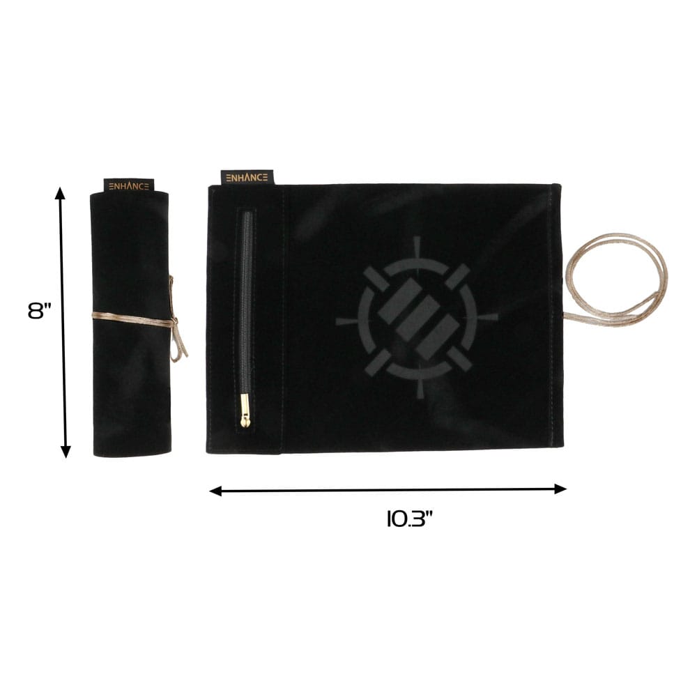 Enhance - Tabletop Roll on a Scroll Bag with Dice Black
