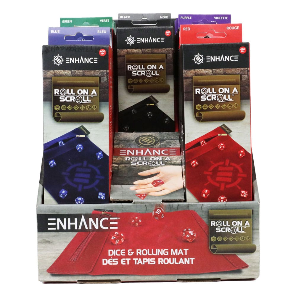 Enhance - Tabletop Roll on a Scroll Bag with Dice Assortment (15)