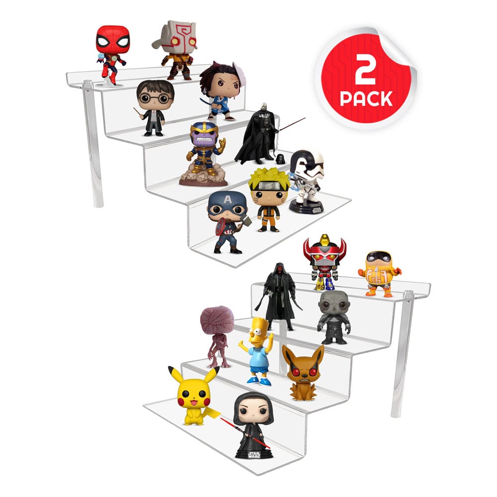 Evoretro - Acrylic Shelf Riser 2-Pack RS6