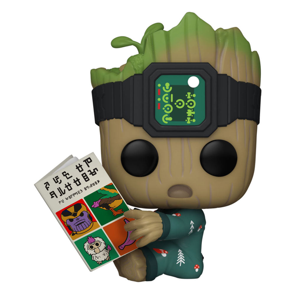I Am Groot POP! Marvel TV Vinyl Figure Groot PJs With Book 9cm!