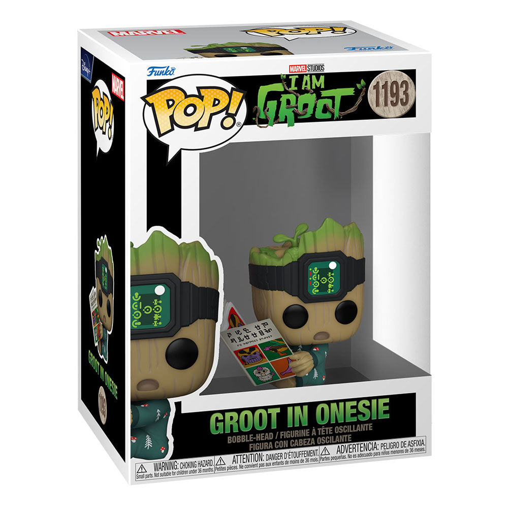 I Am Groot POP! Marvel TV Vinyl Figure Groot PJs With Book 9cm!