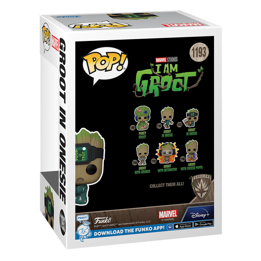 I Am Groot POP! Marvel TV Vinyl Figure Groot PJs With Book 9cm!