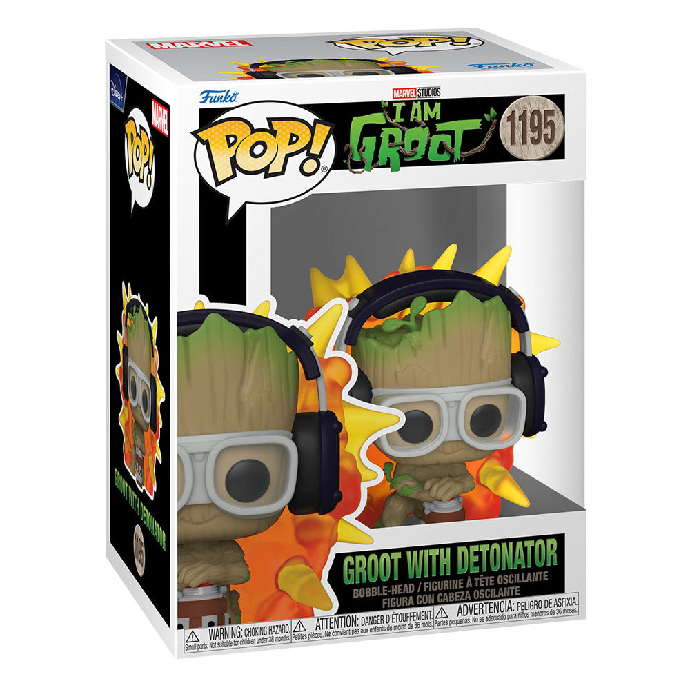 I Am Groot POP! Marvel TV Vinyl Figure Groot w/ Detonator 9cm!