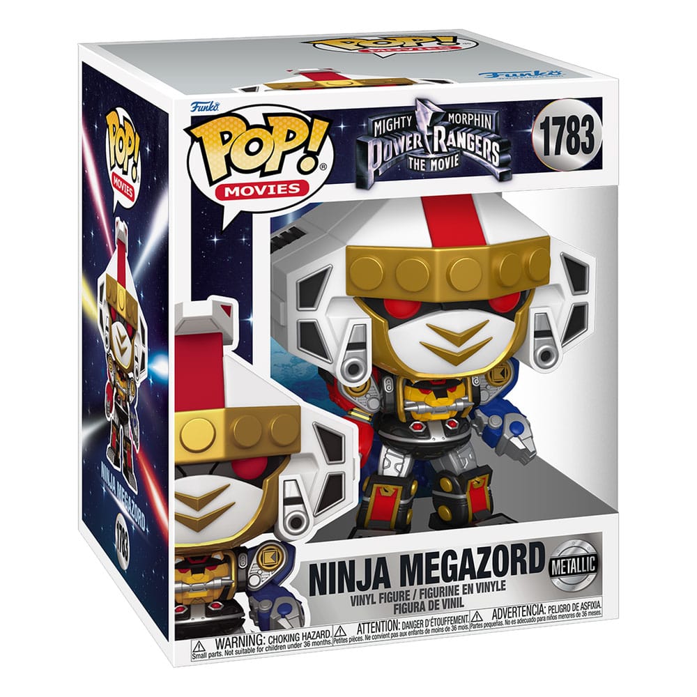 Mighty Morphin Power Rangers: The Movie Super Sized POP! Movies Vinyl Figure Ninja Megazord (Metallic) 15 cm