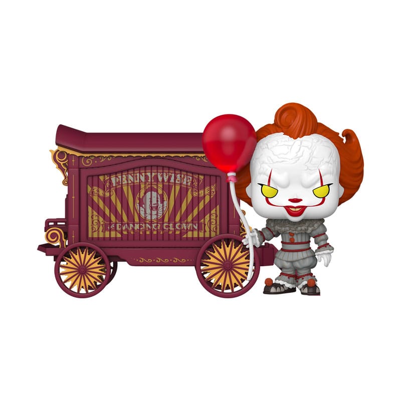 It-Welcome to Derry POP! Town Vinyl Figure Pennywise & Wagon 9 cm