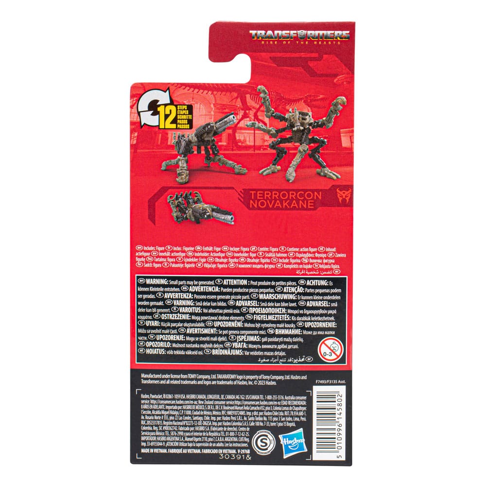 Transformers: Rise of the Beasts Generations Studio Series Core Class Action Figure Terrorcon Novakane 9 cm