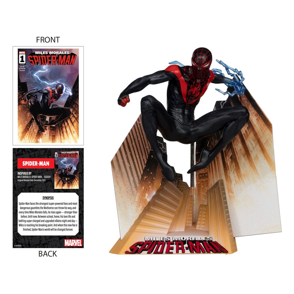 McFarlane Toys - Marvel Collection - PVC Statue 1/10 Spider-Man (Miles Morales: Spider-Man #1) 13 cm