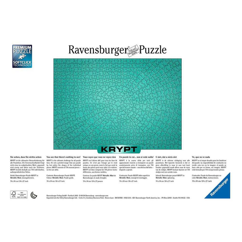 Ravensburger - Krypt Jigsaw Puzzle Mint (736 pieces)