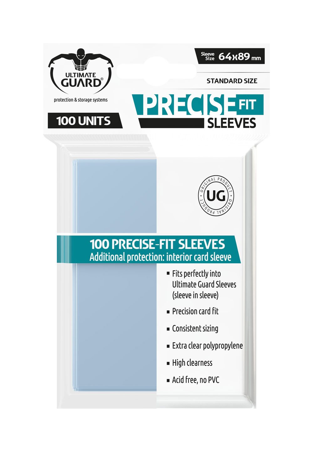 Ultimate Guard - Precise-Fit Sleeves - Standard Size - Transparent (100)