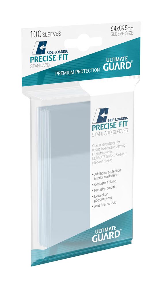 Ultimate Guard - Precise-Fit Sleeves Side-Loading - Standard Size - Transparent 100 pcs