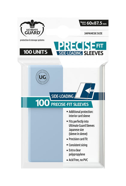 Ultimate Guard - Precise-Fit Sleeves - Side-Loading - Japanese Size - Transparent (100)