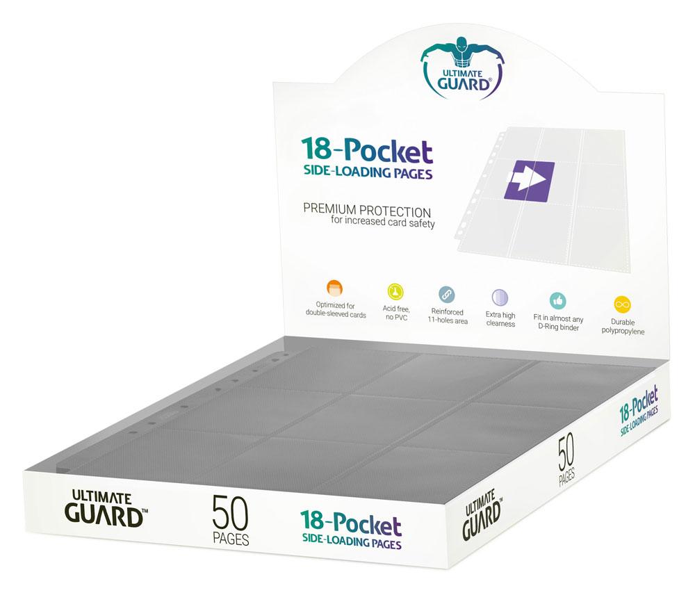 Ultimate Guard - 18-Pocket Pages Side-Loading - Grey 50 pcs