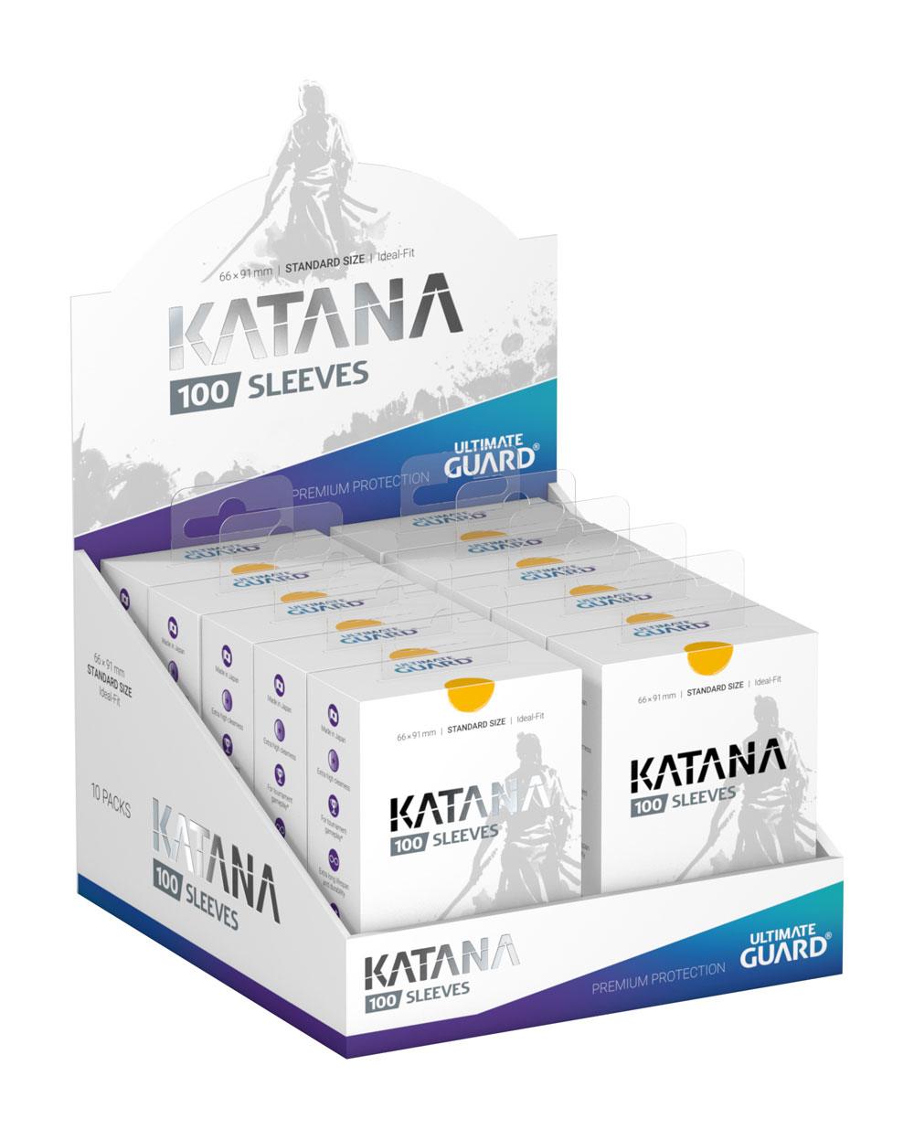 Ultimate Guard - Katana Sleeves - Standard Size - Yellow 100 pcs