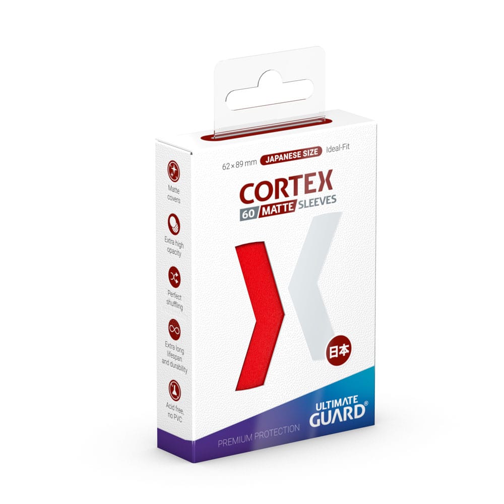 Ultimate Guard - Cortex Sleeves - Japanese Size - Matte - Red (60)