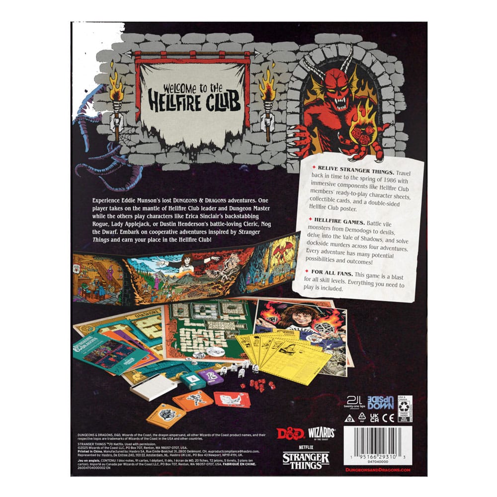Dungeons & Dragons - Board Game - Stranger Things: Welcome to the Hellfire Club - ENG