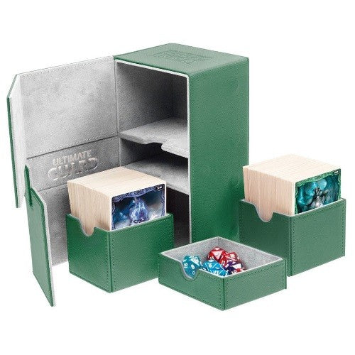 Ultimate Guard - Twin Flip´n´Tray Deck Case 160+ Standard Size XenoSkin Green