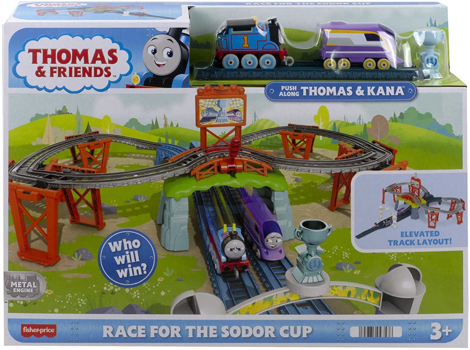 Il Trenino Thomas - Pista della Sodor Cup con Personaggi Thomas e Kana
