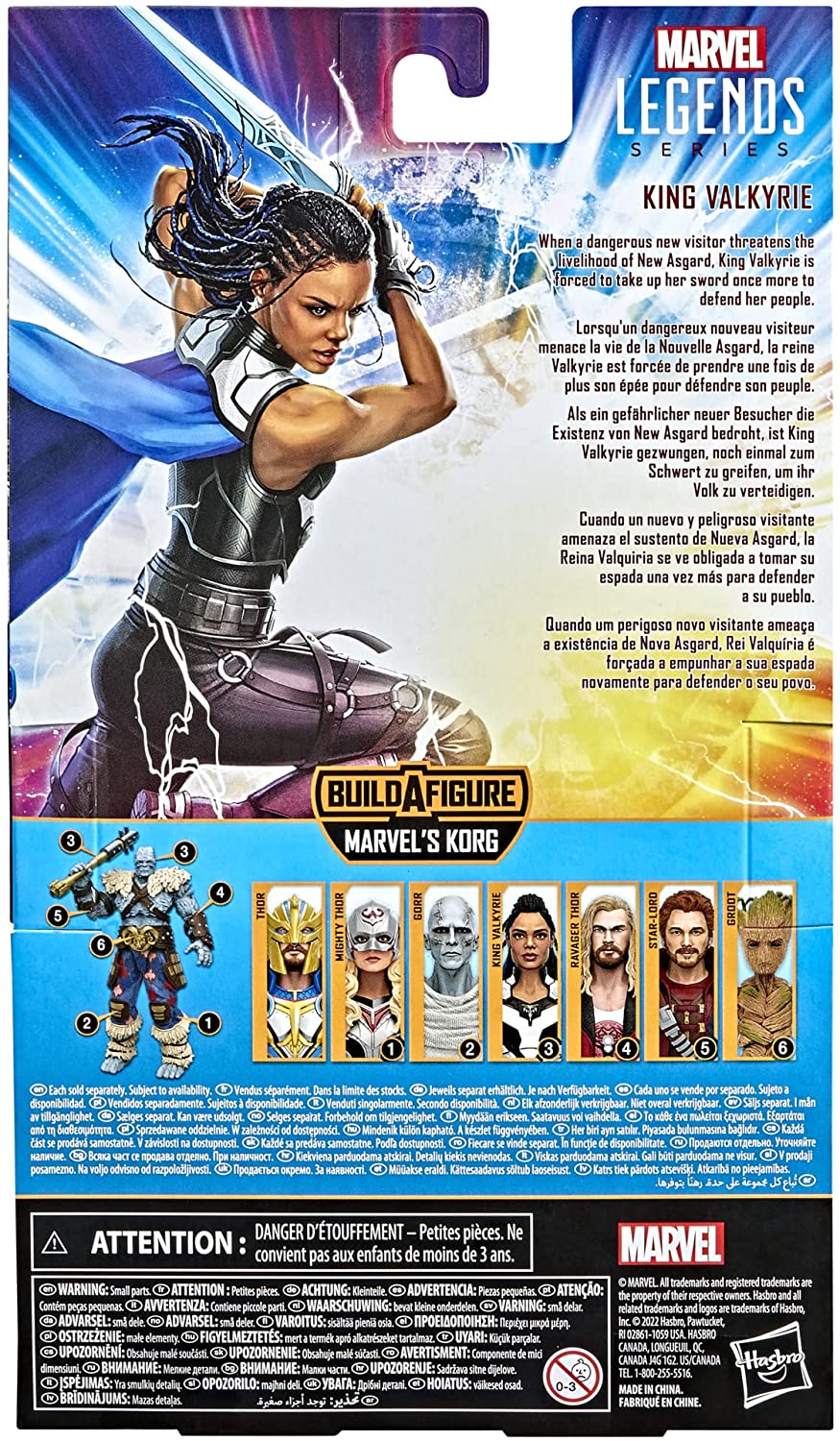 Hasbro - Marvel - Legends Series - Thor Love And Thunder Statuetta da Collezione King Valkyrie da 15 cm