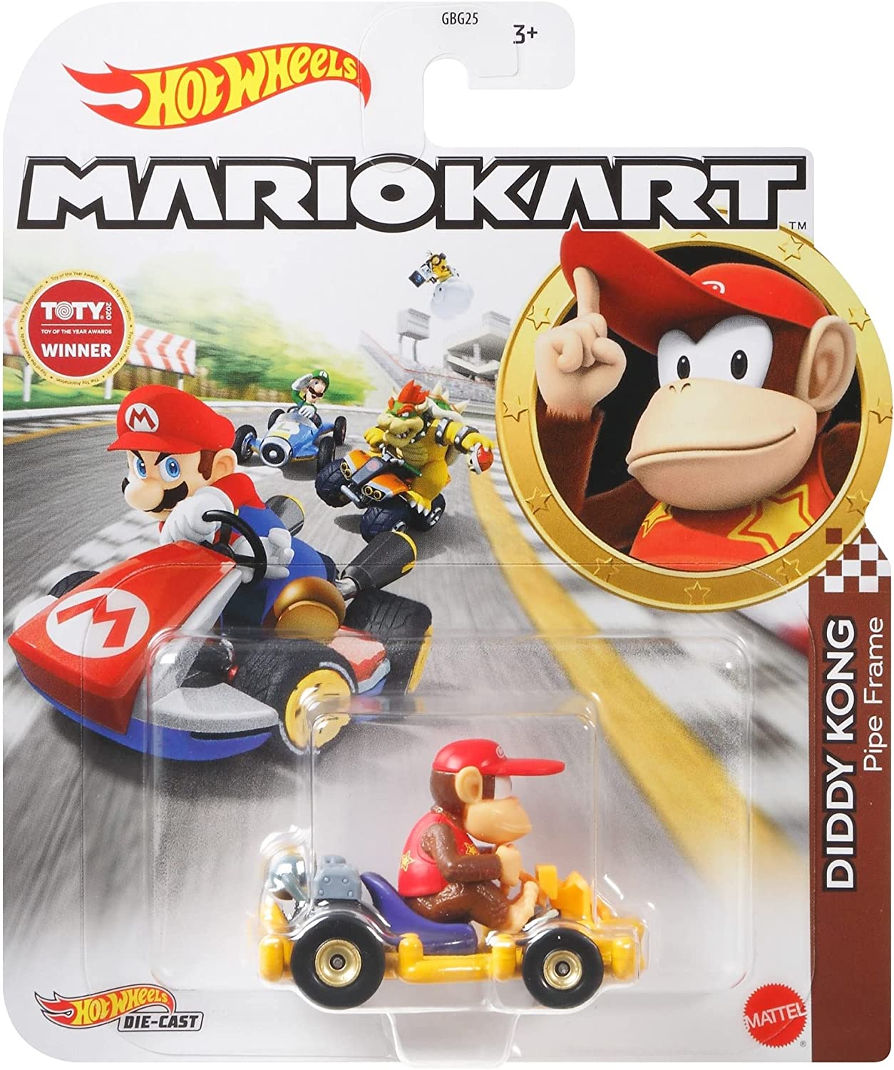 Mattel - Super Mario Bros Hot Wheels® - Diddy Kong