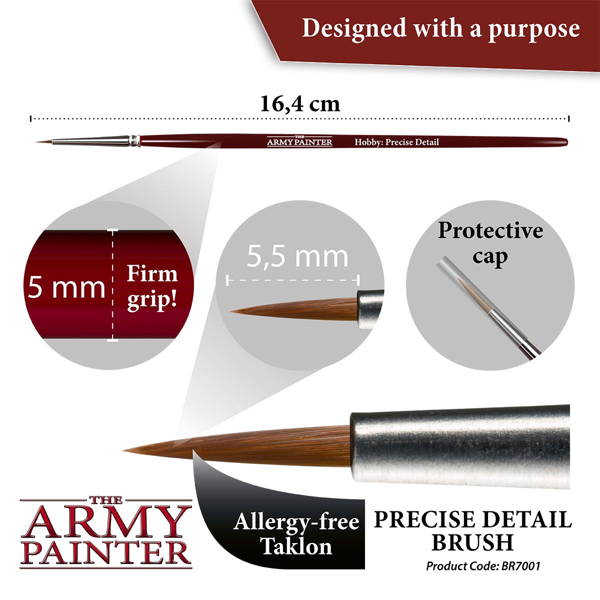 The Army Painter - Brush - Hobby: Precise Detail