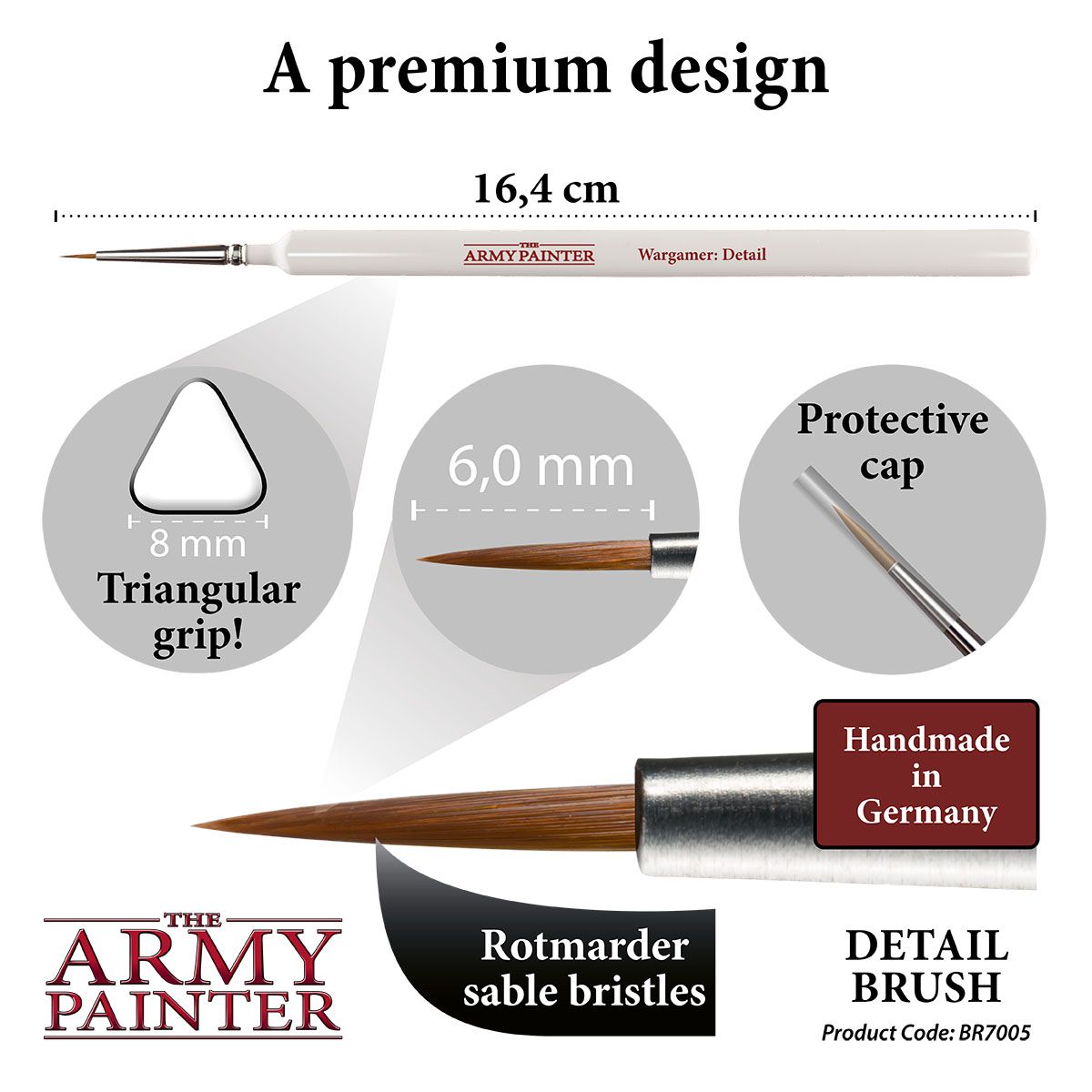 The Army Painter - Brush - Wargamer Brush: Detail