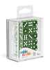 Oakie Doakie Dice D6 Dice 12 mm Marble - Green (36)