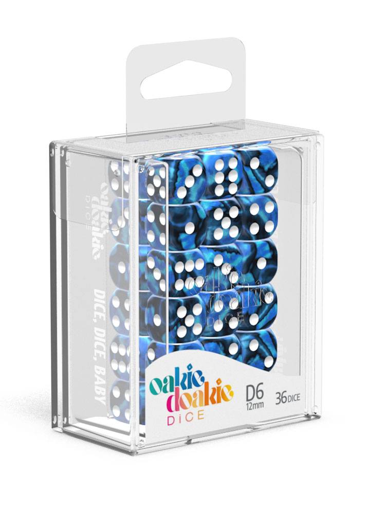 Oakie Doakie Dice D6 Dice 12 mm Gemidice - Twilight Stone (36)