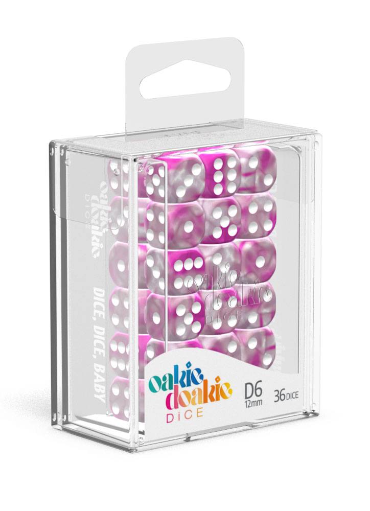 Oakie Doakie Dice D6 Dice 12mm Gemidice - Magnolia (36)