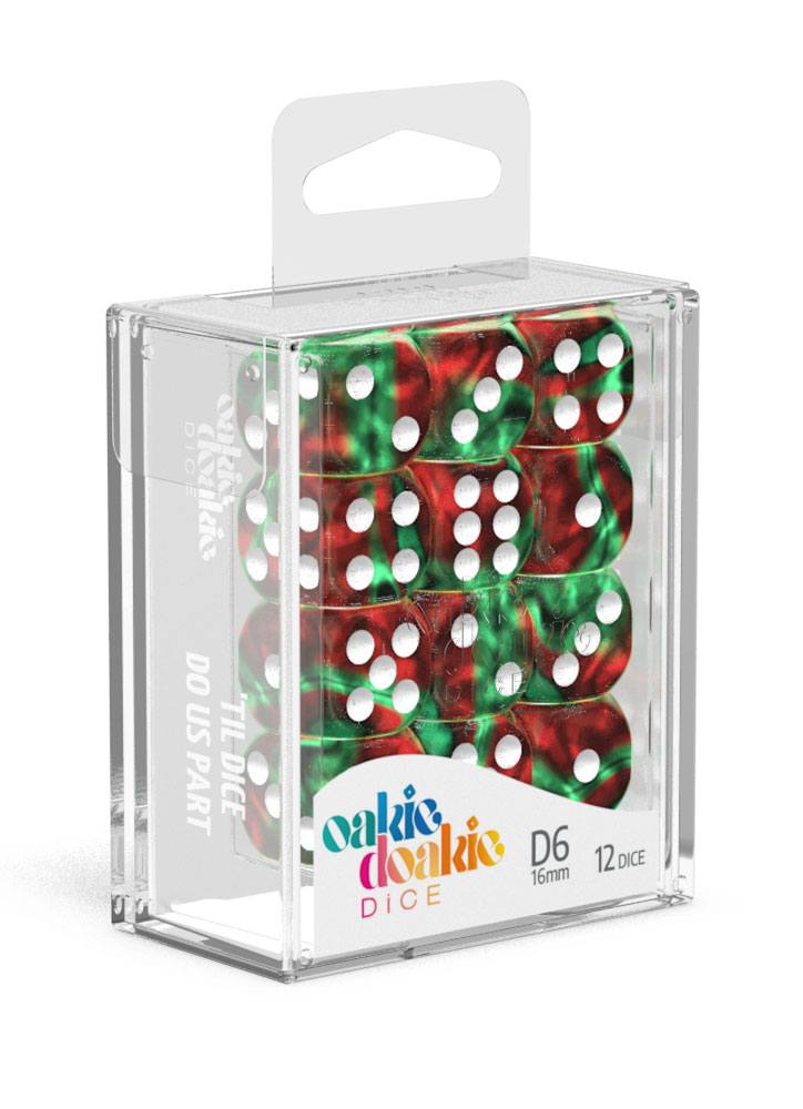 Oakie Doakie Dice D6 Dice 16mm Gemidice - Bloody Jungle (12)