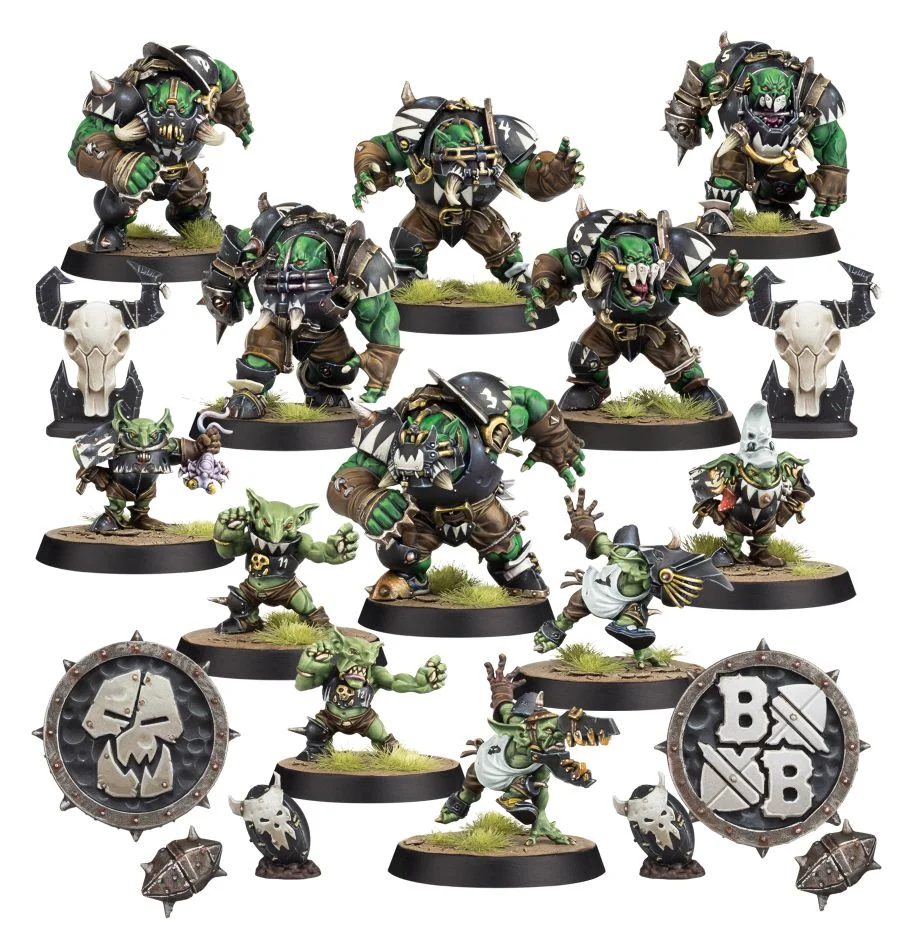 Team Black Orc from Blood Bowl: the Thunder Valley Greenskins