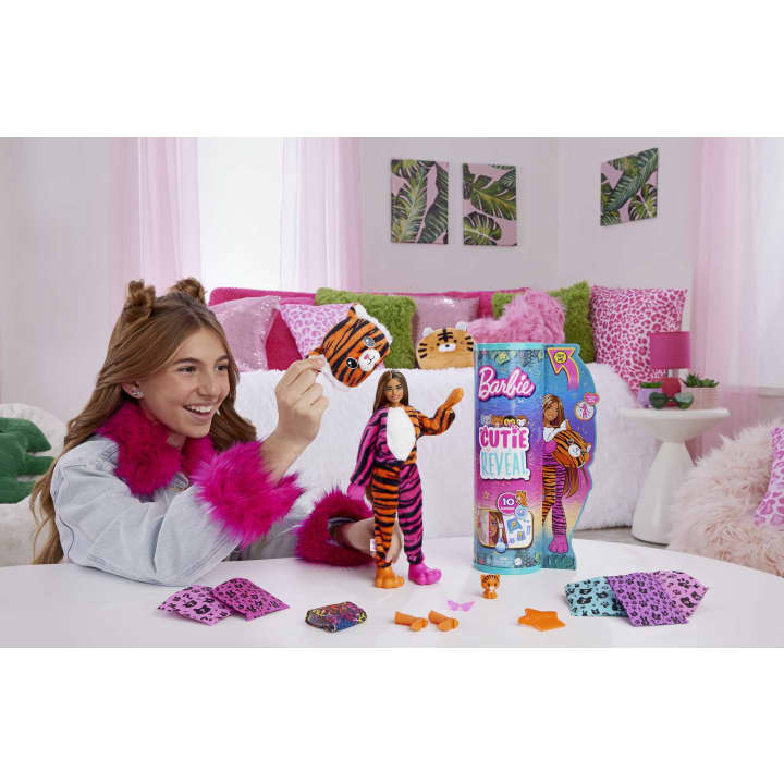 Mattel - Barbie - Cutie Reveal Serie Amici della Giungla - Tigre